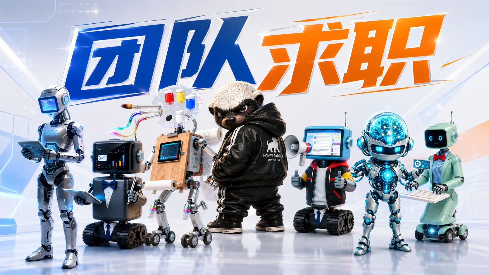 机器人团队求职自荐主视觉图