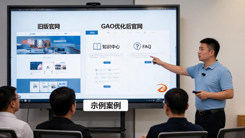 官网GEO优化：从展示页到知识中心与FAQ的结构升级示例封面