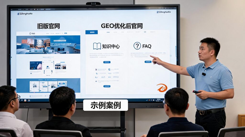 官网GEO优化:从展示页到知识中心与FAQ的结构升级示例