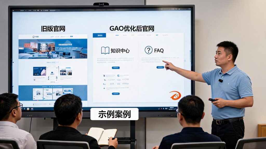 官网GEO优化:从展示页到知识中心与FAQ的结构升级示例