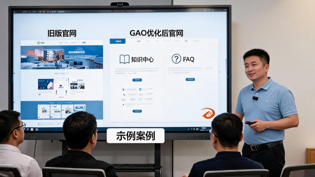 官网GEO优化:从展示页到知识中心与FAQ的结构升级示例